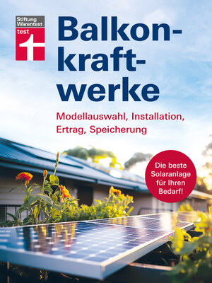 cover image of Balkonkraftwerke--Stromerzeugung mit Photovoltaik und Solarmodulen für Balkon, Garage oder Garten